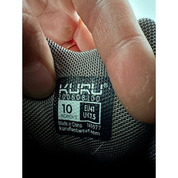 KURU Chicane Shoes Black Delirium Low Top Walking Shoes Sz 10 Leather Orthopedic - Picture 8 of 9